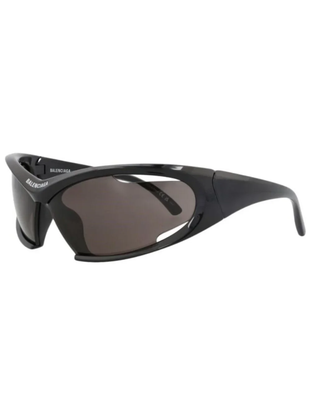 New Balenciaga Unisex Shield/Wrap Black Black Grey Fashion Designer Sunglasses